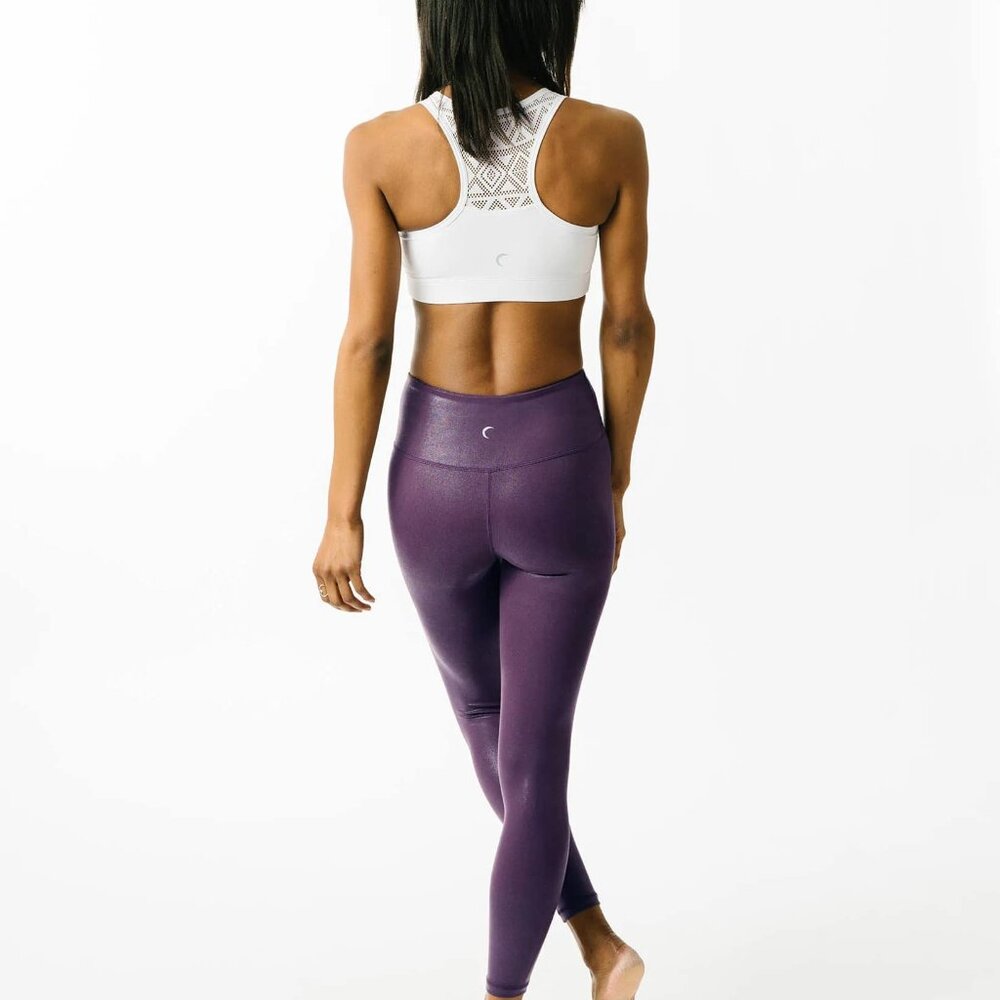 Plum Metallic Plus Light n Tight Hi-Rise 7/8 24" - Picture 3 of 3
